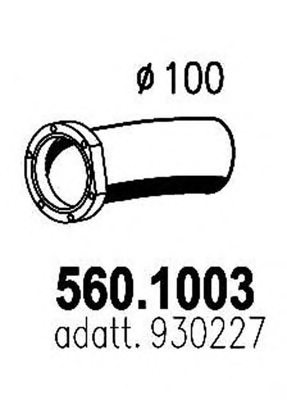 PEGASO 930227 Exhaust Pipe
